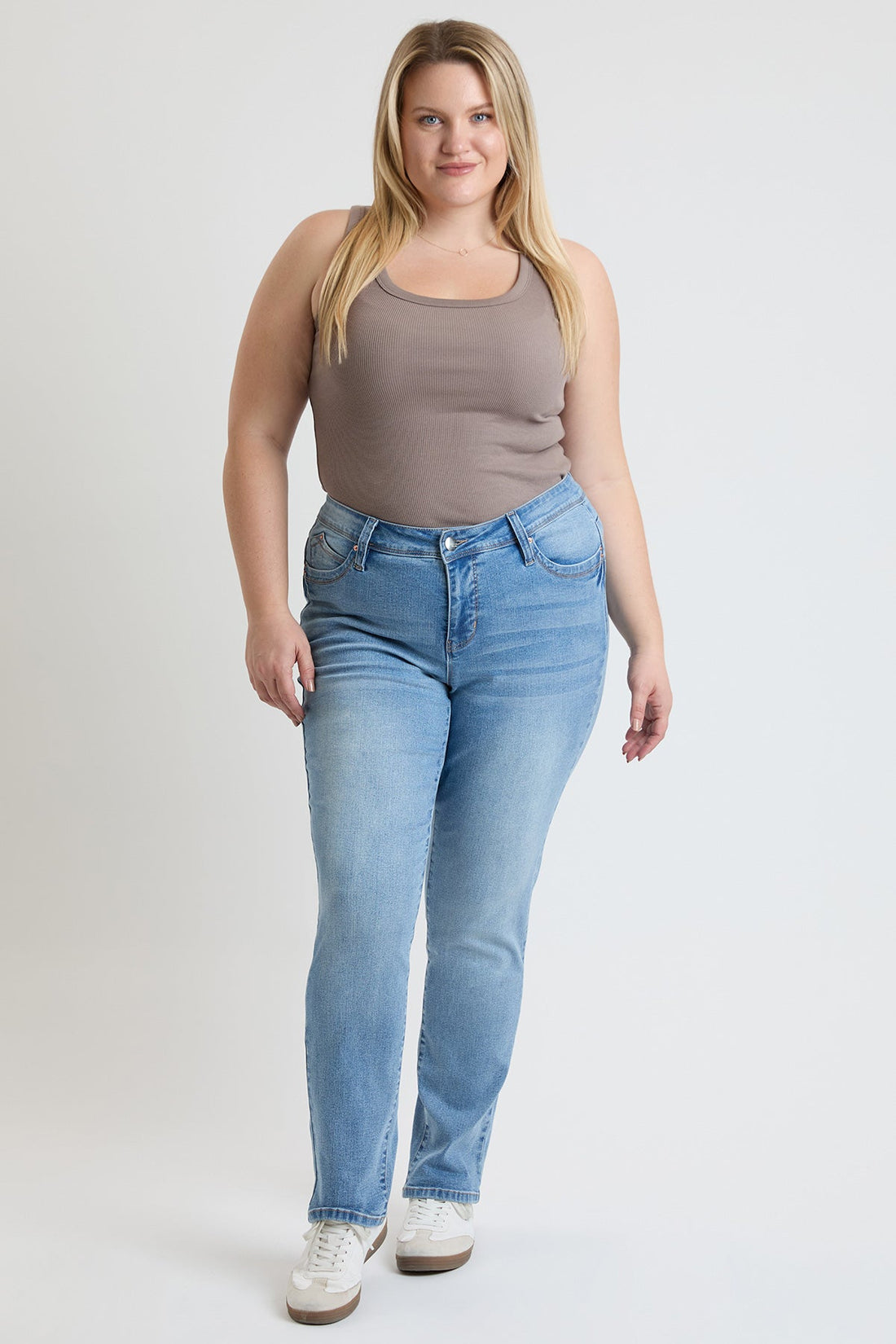 Women's Plus High Rise Curve Confidence  Straight  Jeans