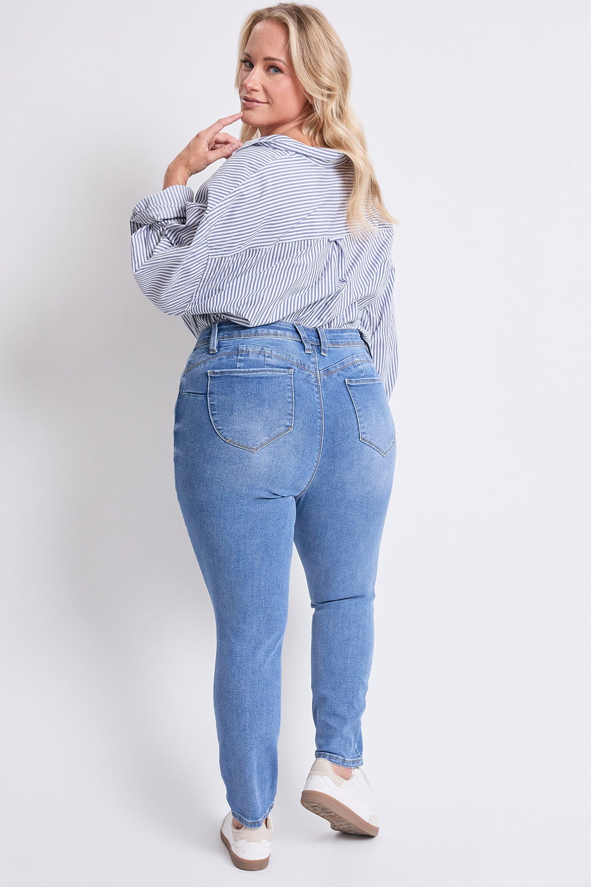 Women's Plus High Rise Curve Confidence  Skinny Jeans