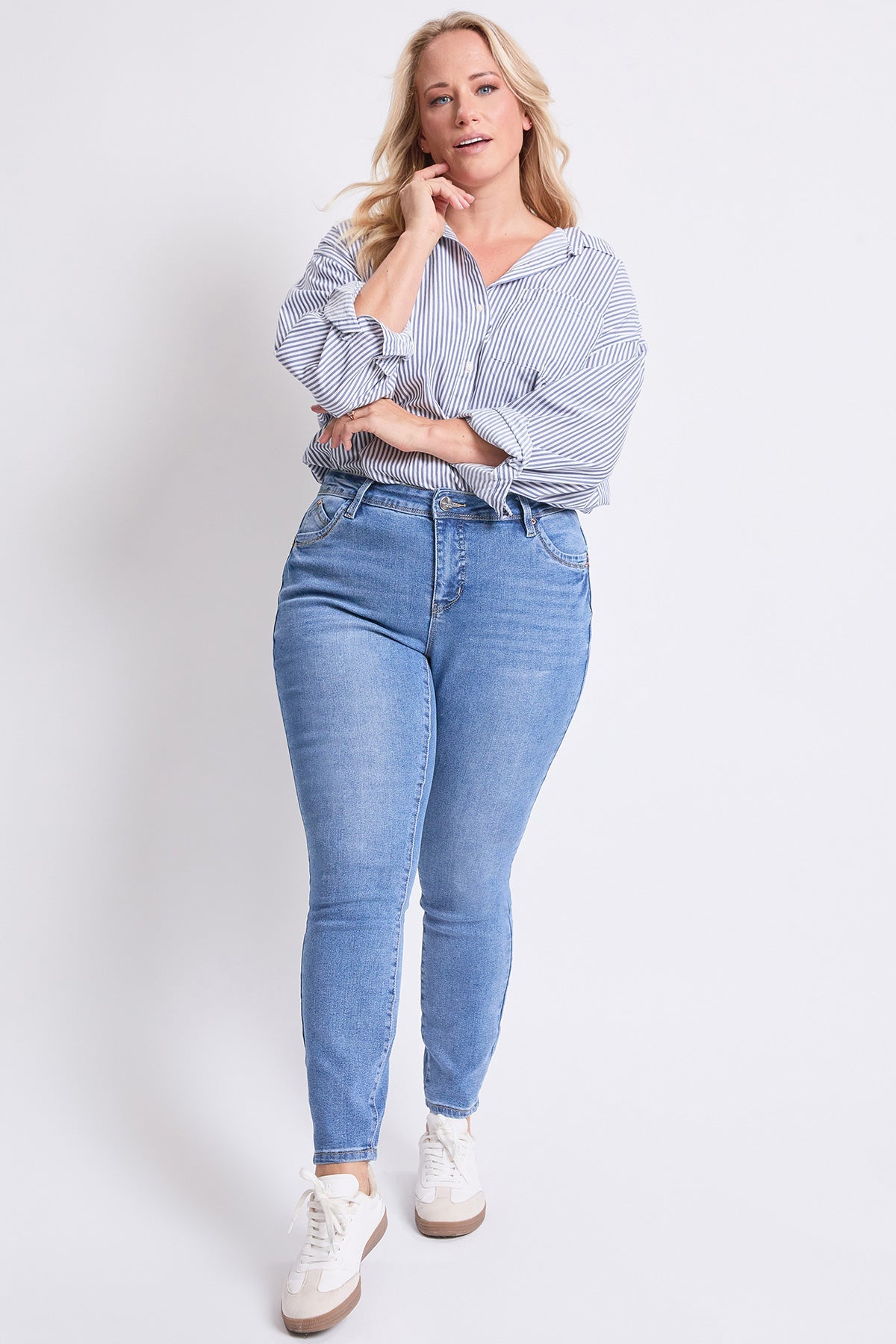 Women's Plus High Rise Curve Confidence  Skinny Jeans