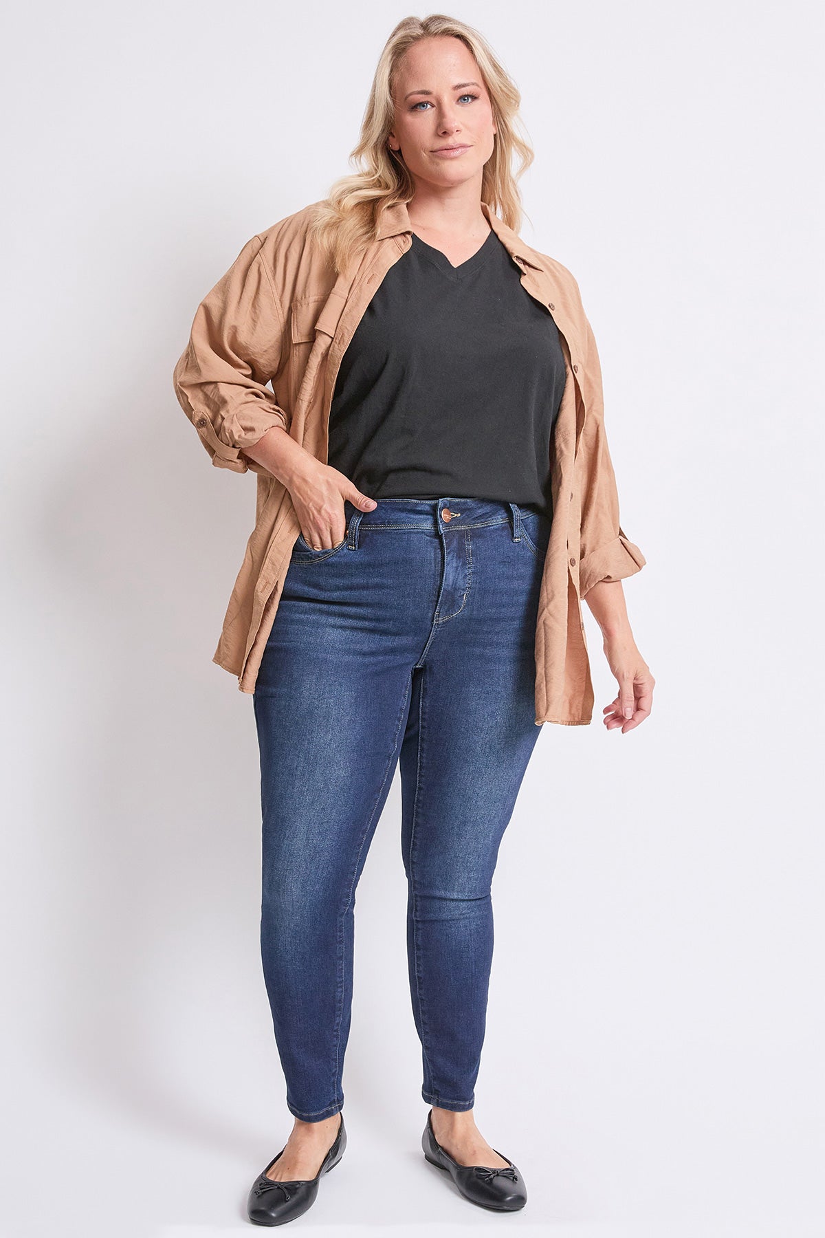 Women's Plus High Rise Curve Confidence  Skinny Jeans