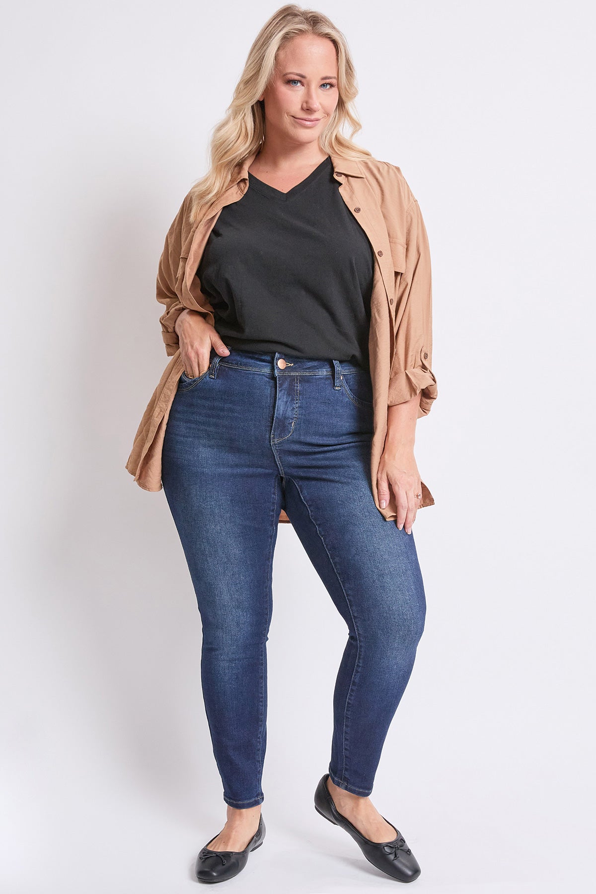 Women's Plus High Rise Curve Confidence  Skinny Jeans