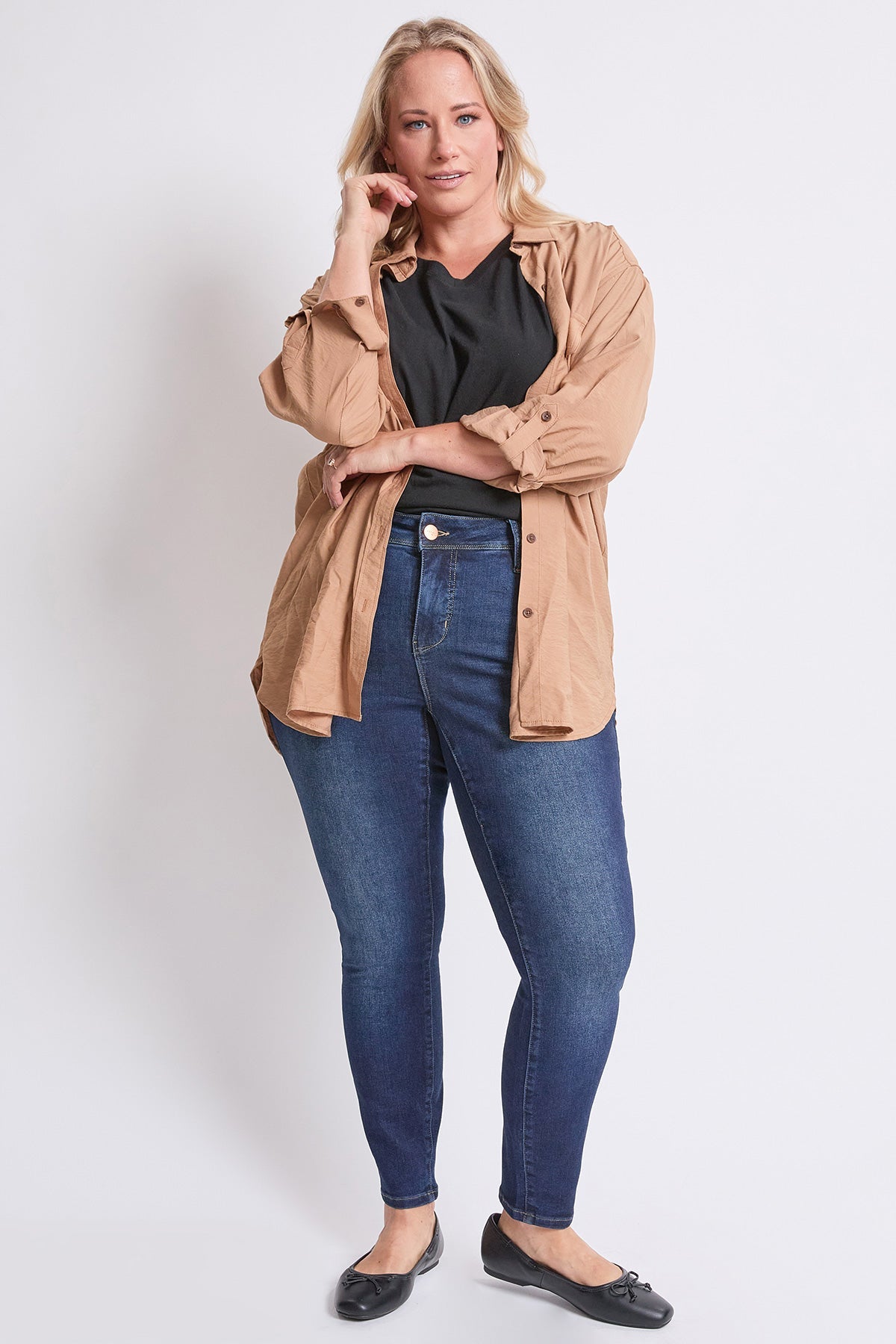 Women's Plus High Rise Curve Confidence  Skinny Jeans