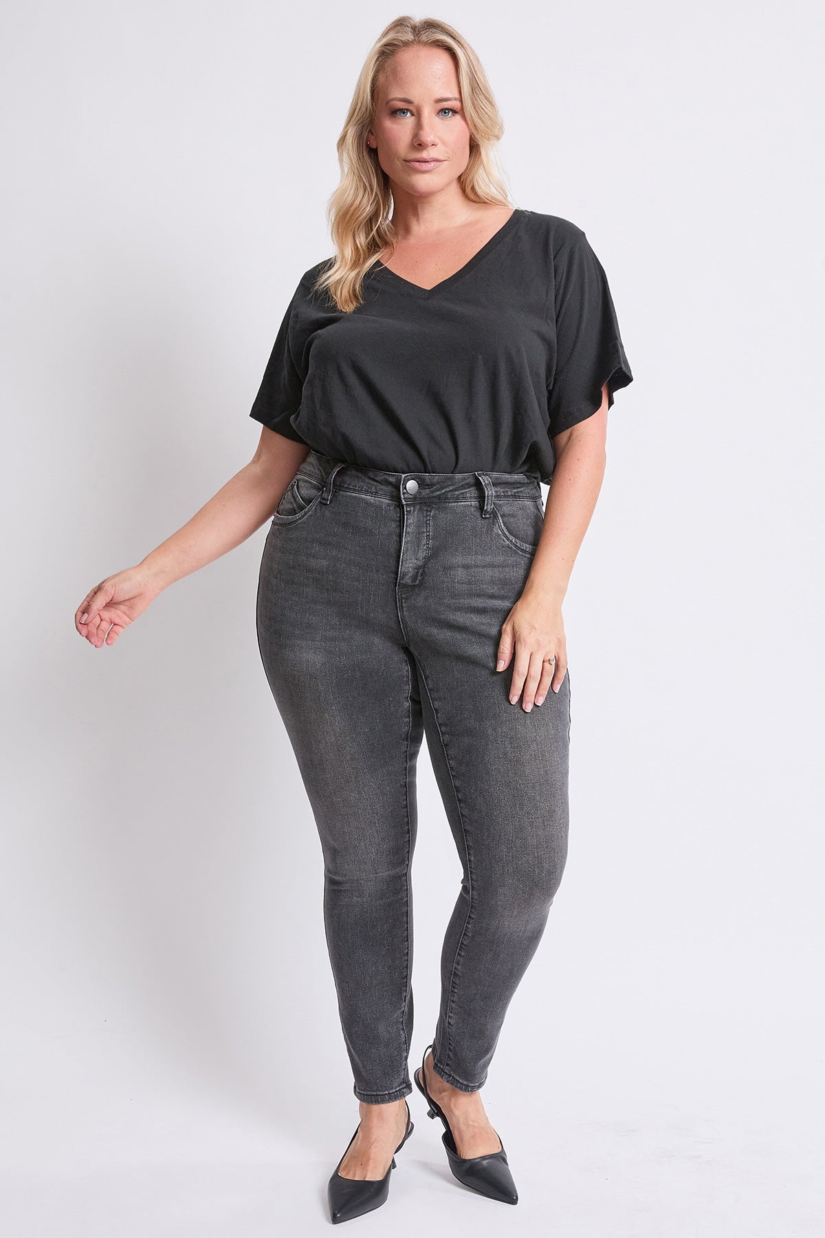 Women's Plus High Rise Curve Confidence  Skinny Jeans