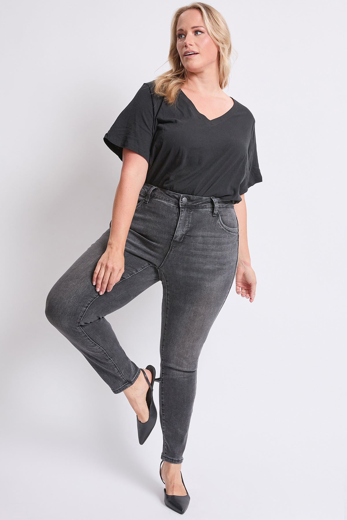 Women's Plus High Rise Curve Confidence  Skinny Jeans