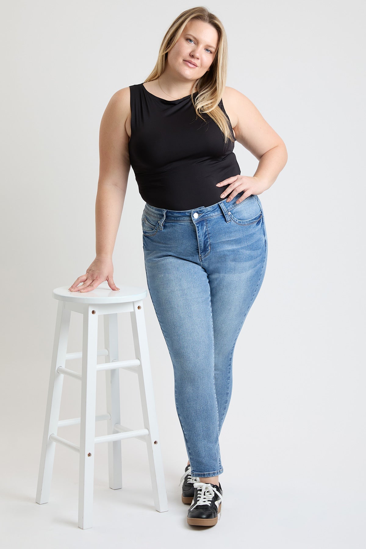 Women's Plus High Rise Curve Confidence  Skinny Jeans