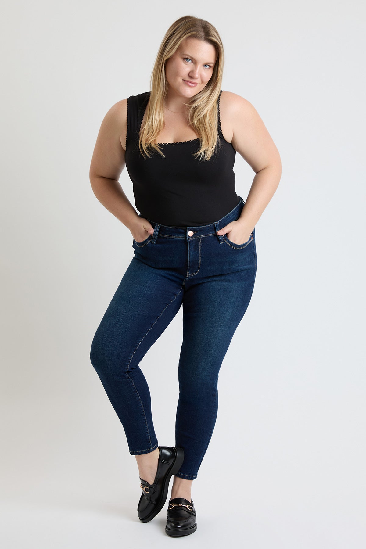 Women's Plus High Rise Curve Confidence  Skinny Jeans