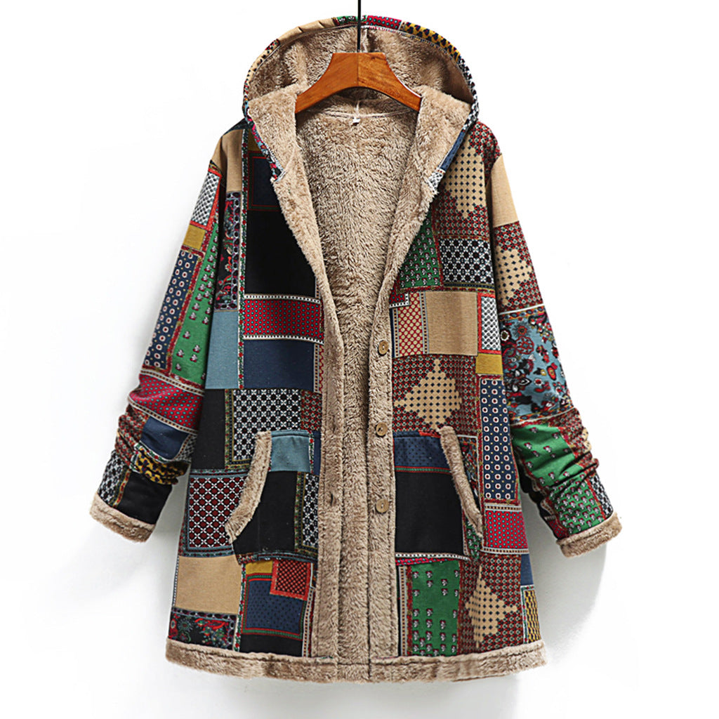 Plus Size Loose Woolen Coat