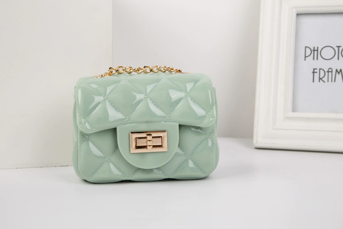 Mini Candy Color Jelly Coin Purse Crossbody Bag