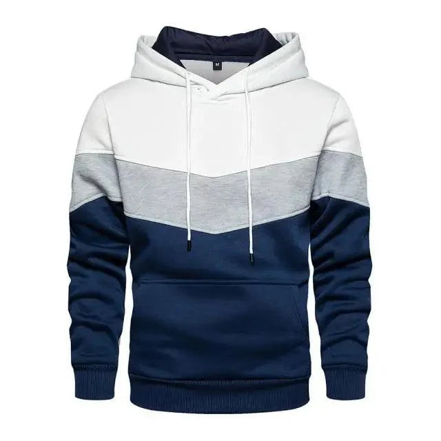 Autumn Casual Hoodie Male Thick Hoodies Hip Hop Streetwear Hooded Pullover Men Clothing  Hoodies for Men Pullover Hip Hop Colors Block Pocket Mens Shirts Sport Tops Sweatshirts