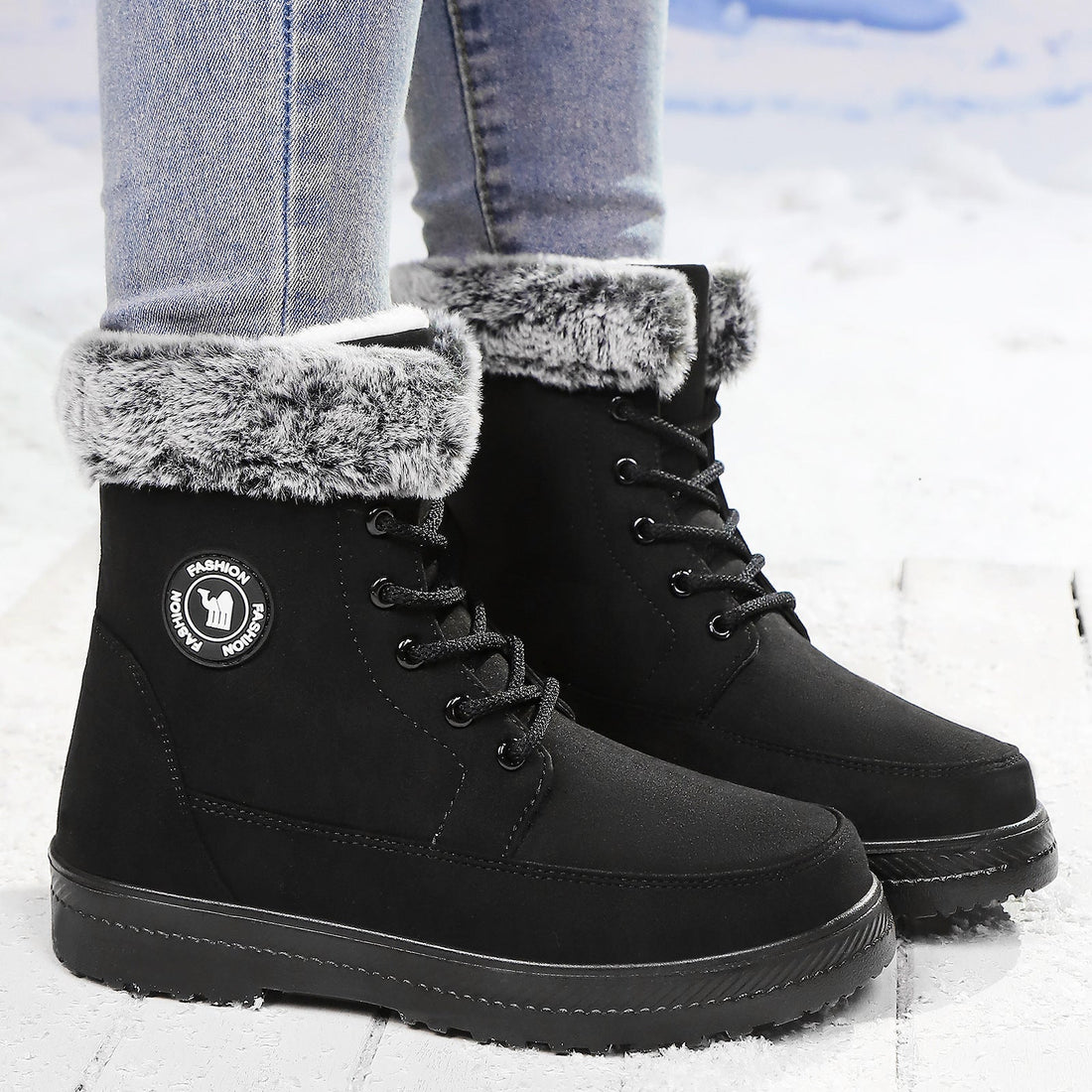 Women's Cotton Soft Bottom Wild Boots