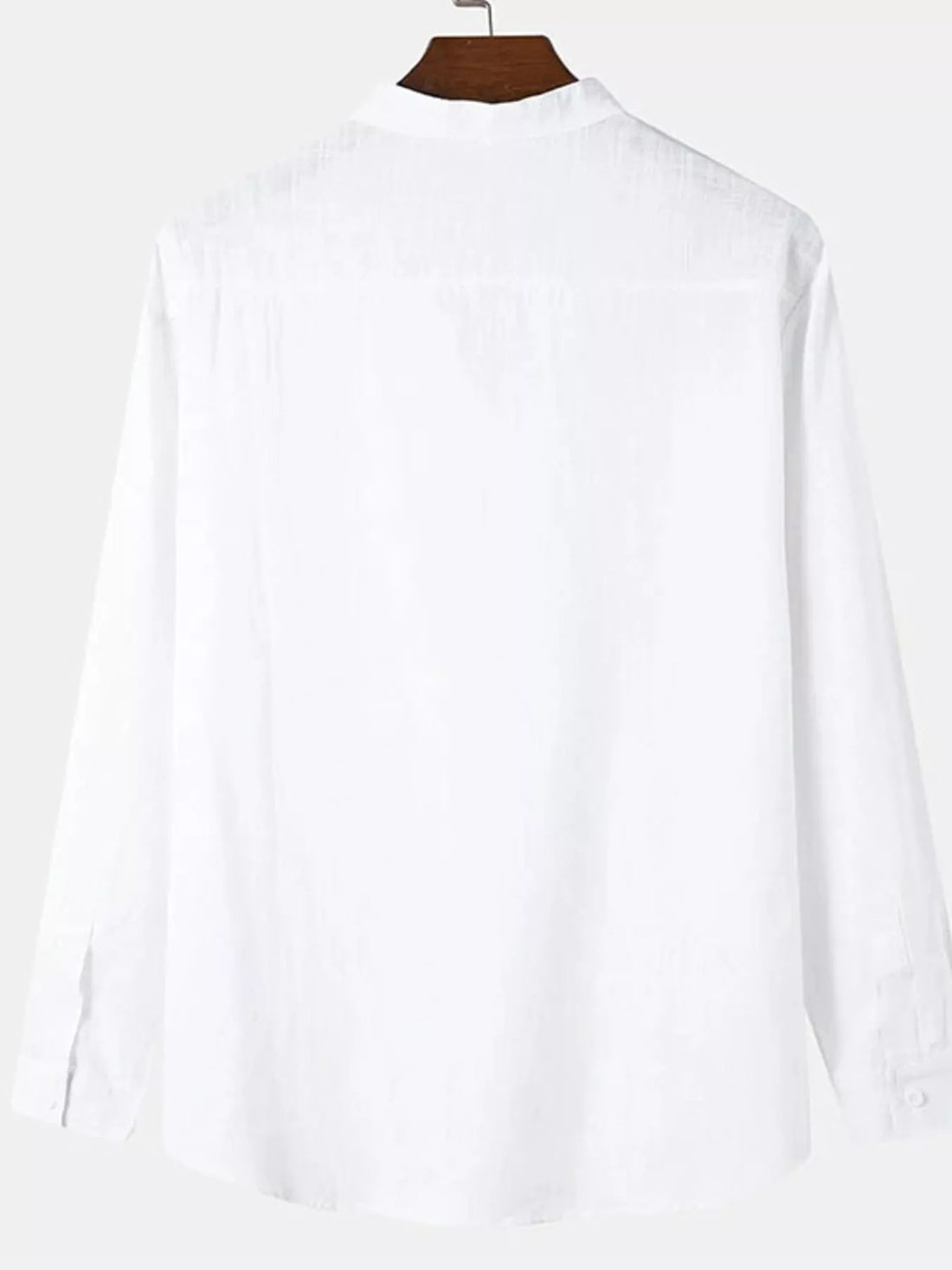 Men's Full Size Button Detail Long Sleeve Shirt Plus Size
