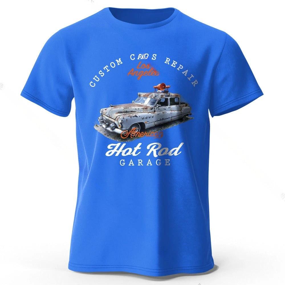 Car Club Patch Print Men's T-shirt