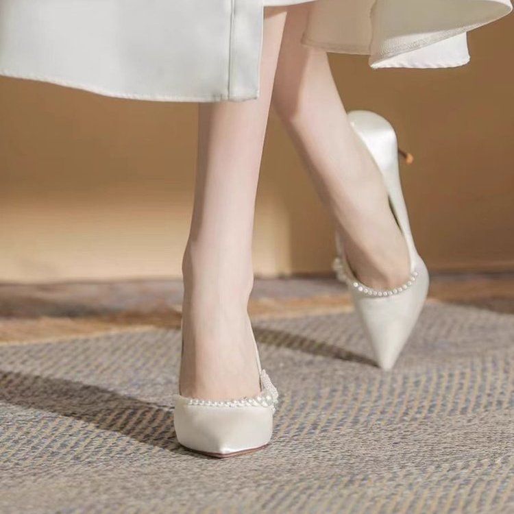 Women's Mary Jane Stiletto Heels | Open-Toe Crossover Strap Formal Shoes