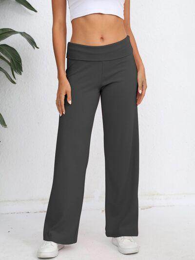 Elastic Waist Wide Leg Pants for Comfortable Everyday Wear