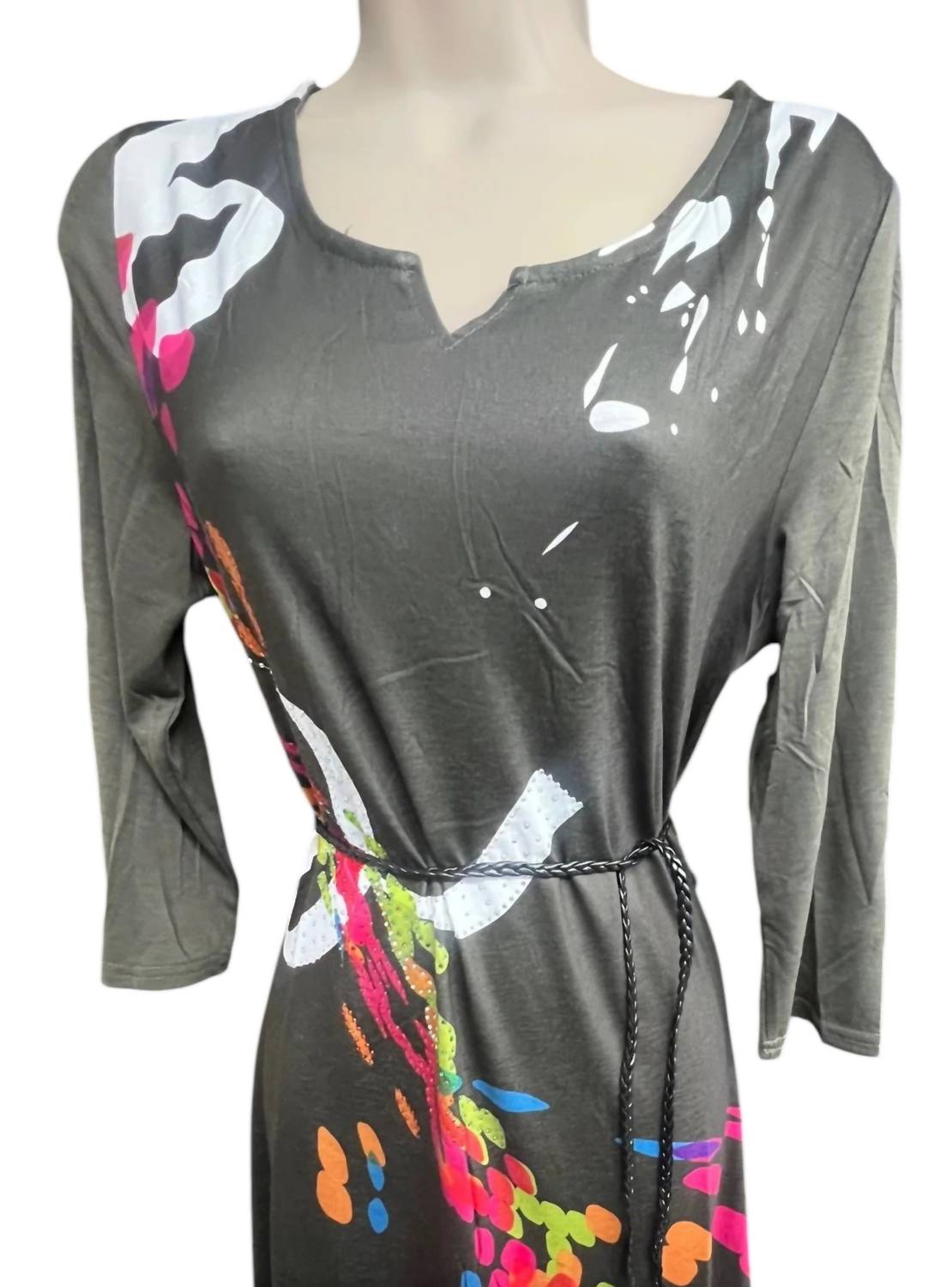 Women's Belted Beauty Jersey Dress