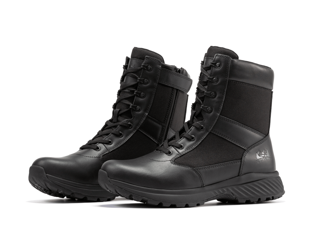 Botas Pro Black Men's 8 inch Side Zipper Military Tactical Boots BP703