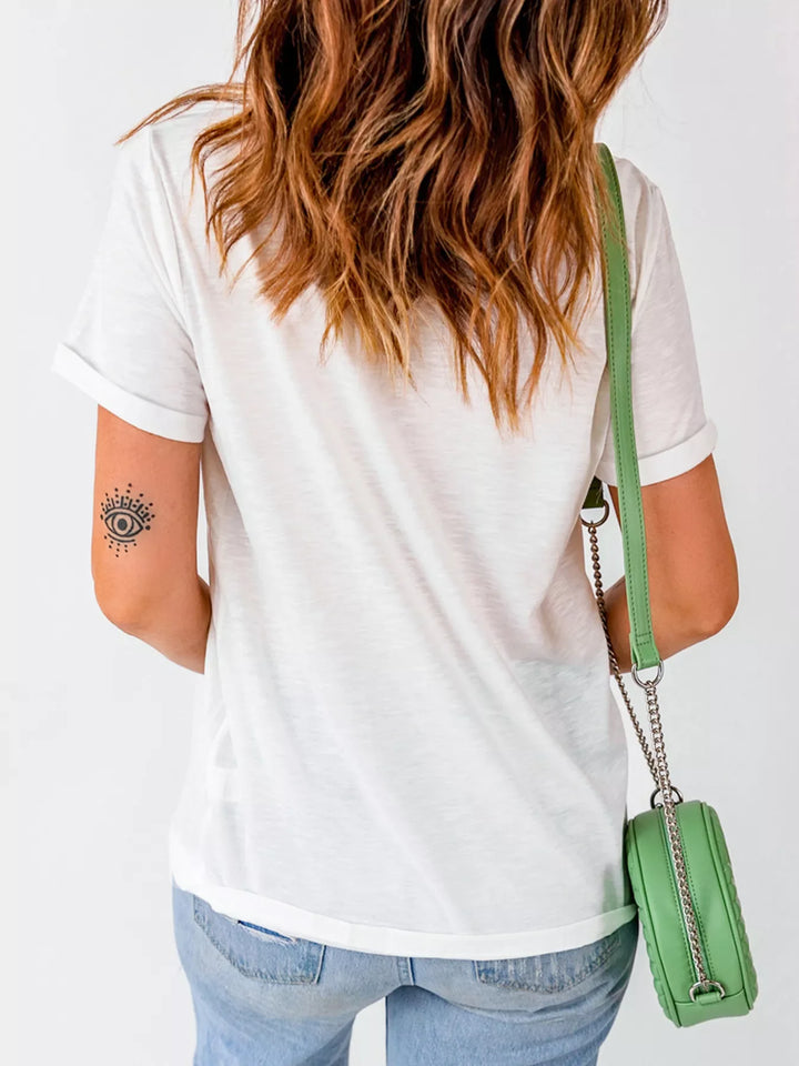 Merry Christmas Ribbon Bow Detail Holiday Graphic Tee