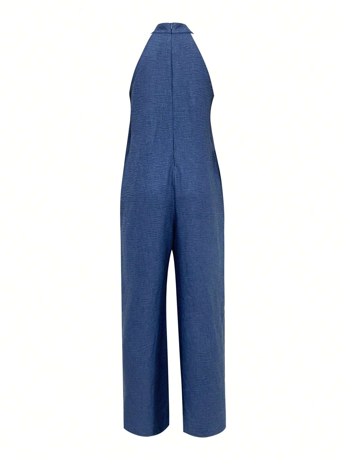 Sleeveless Halter Ruffled Young Women's Jumpsuit