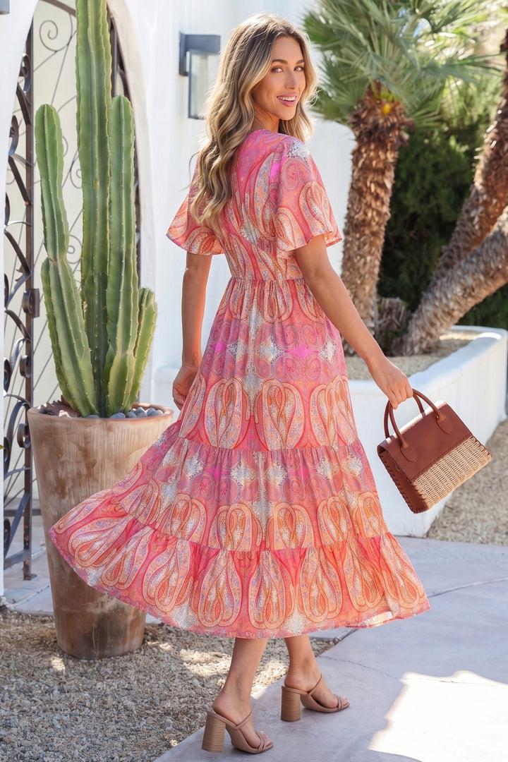 Luz Sleeve Boho Maxi Dress