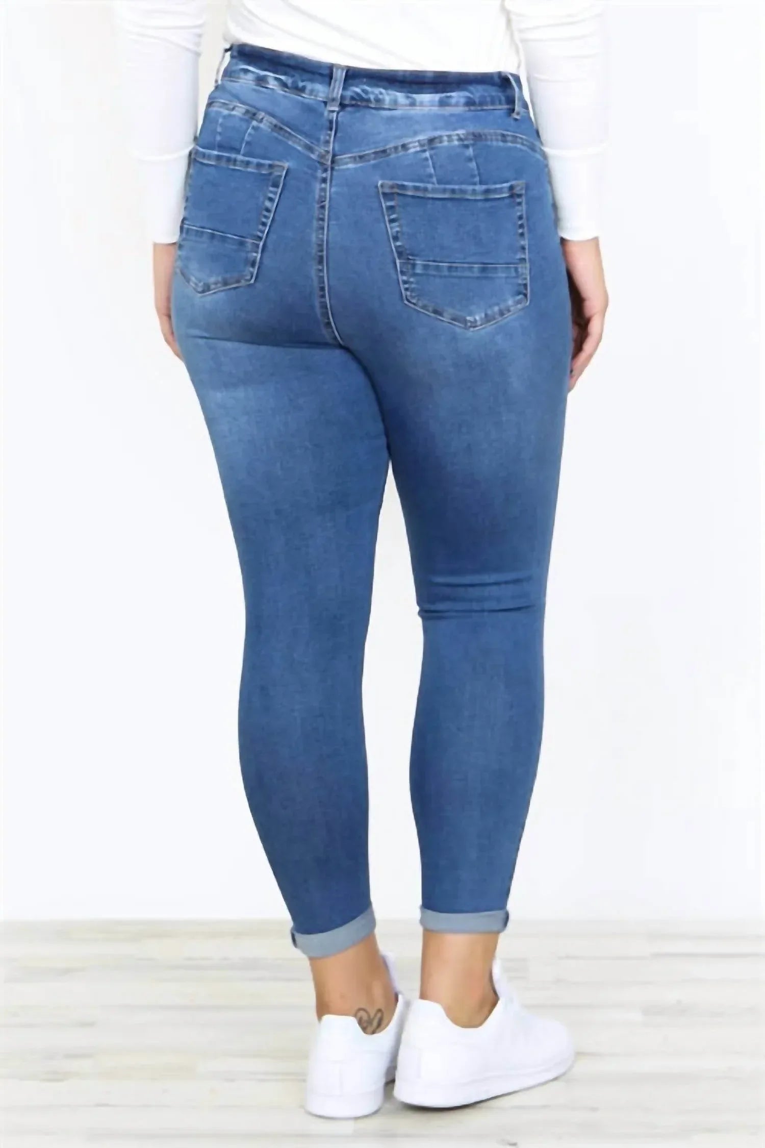 Plus Size Ripped Skinny Jeans