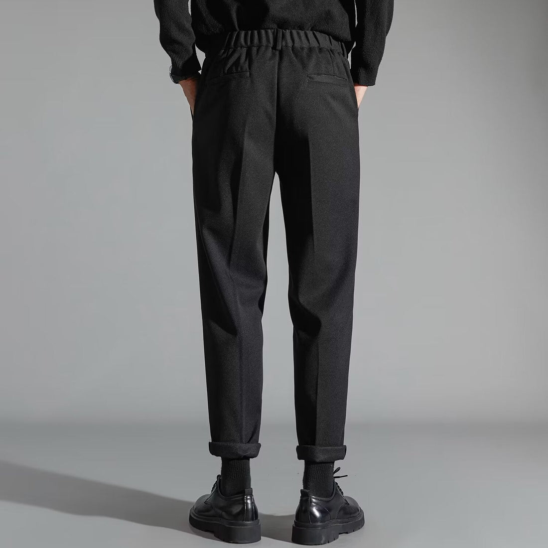 Mens Stylish Slim-fit Wool Casual Pants