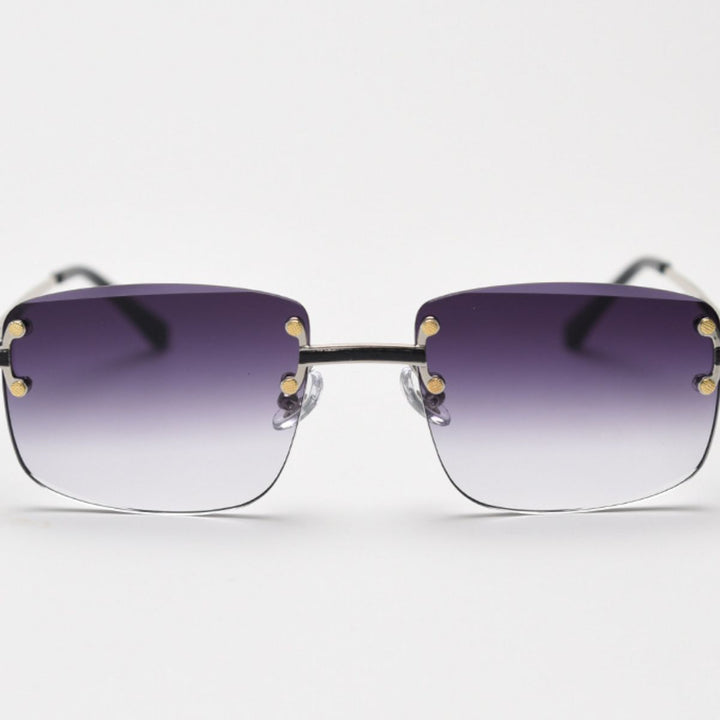 Rimless Gradient Tinted Sunglasses