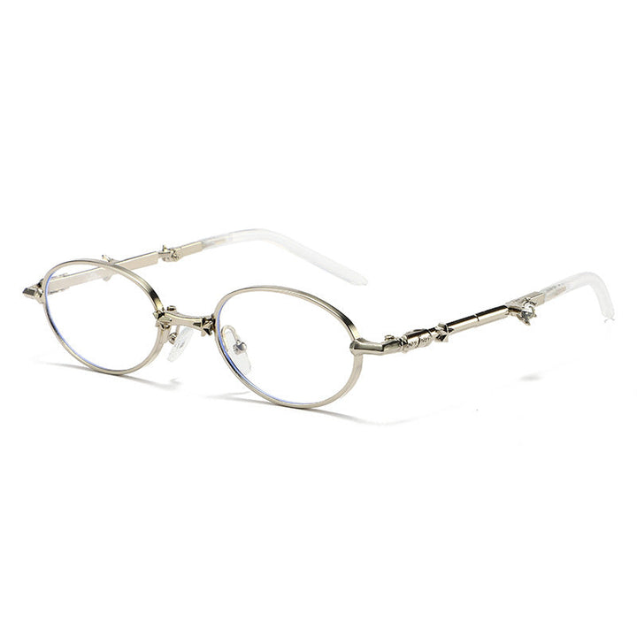 Foldable Small Frame Light-Tinted Sunglasses – Women’s Luxury Style