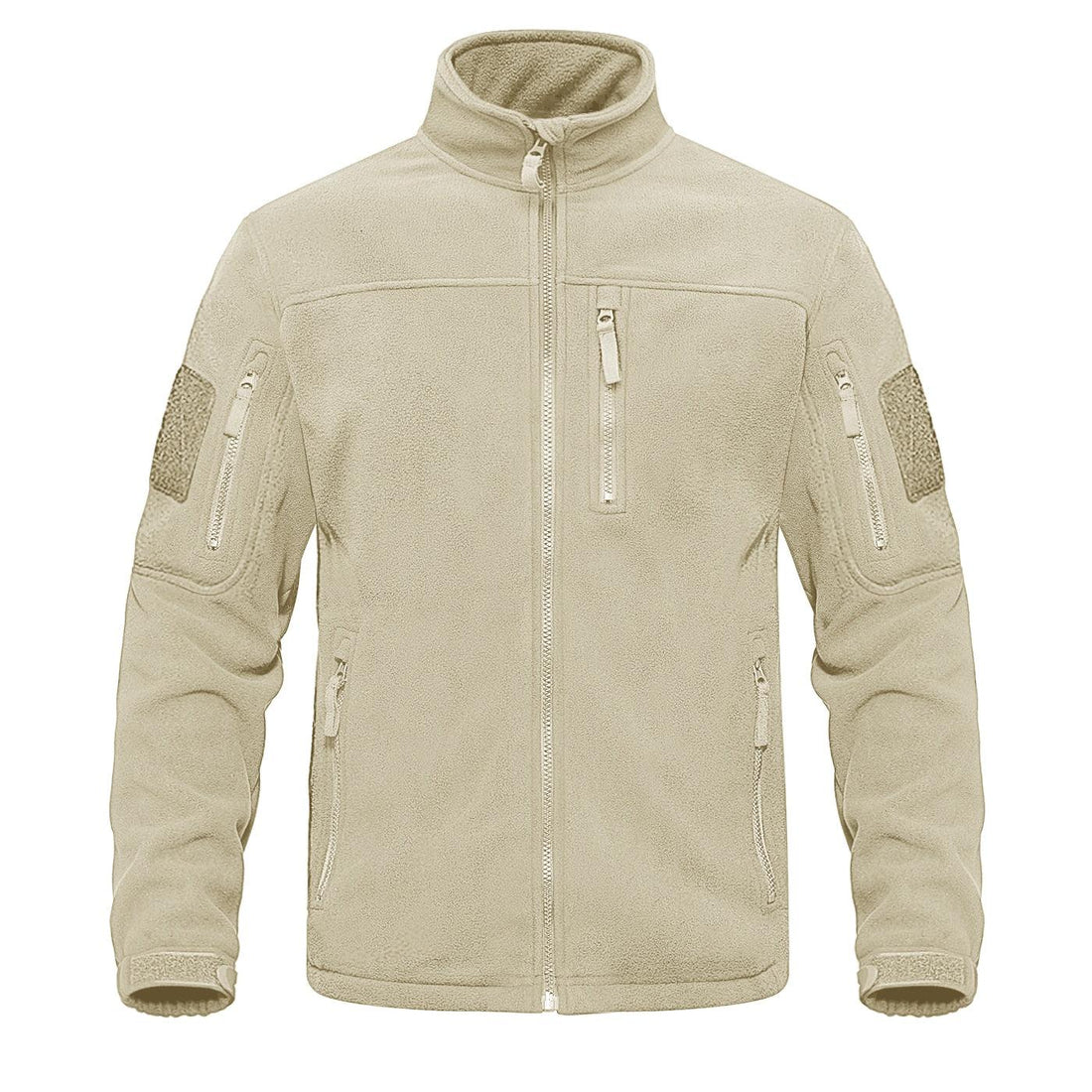 Dark Blue Warm Multi-Pockets Outdoor Tactical Fleece Jacket Soft Unique Style Jacket Work Coats Men's Windbreaker Jacket Sport Hiking Coat For Winter And Autumn