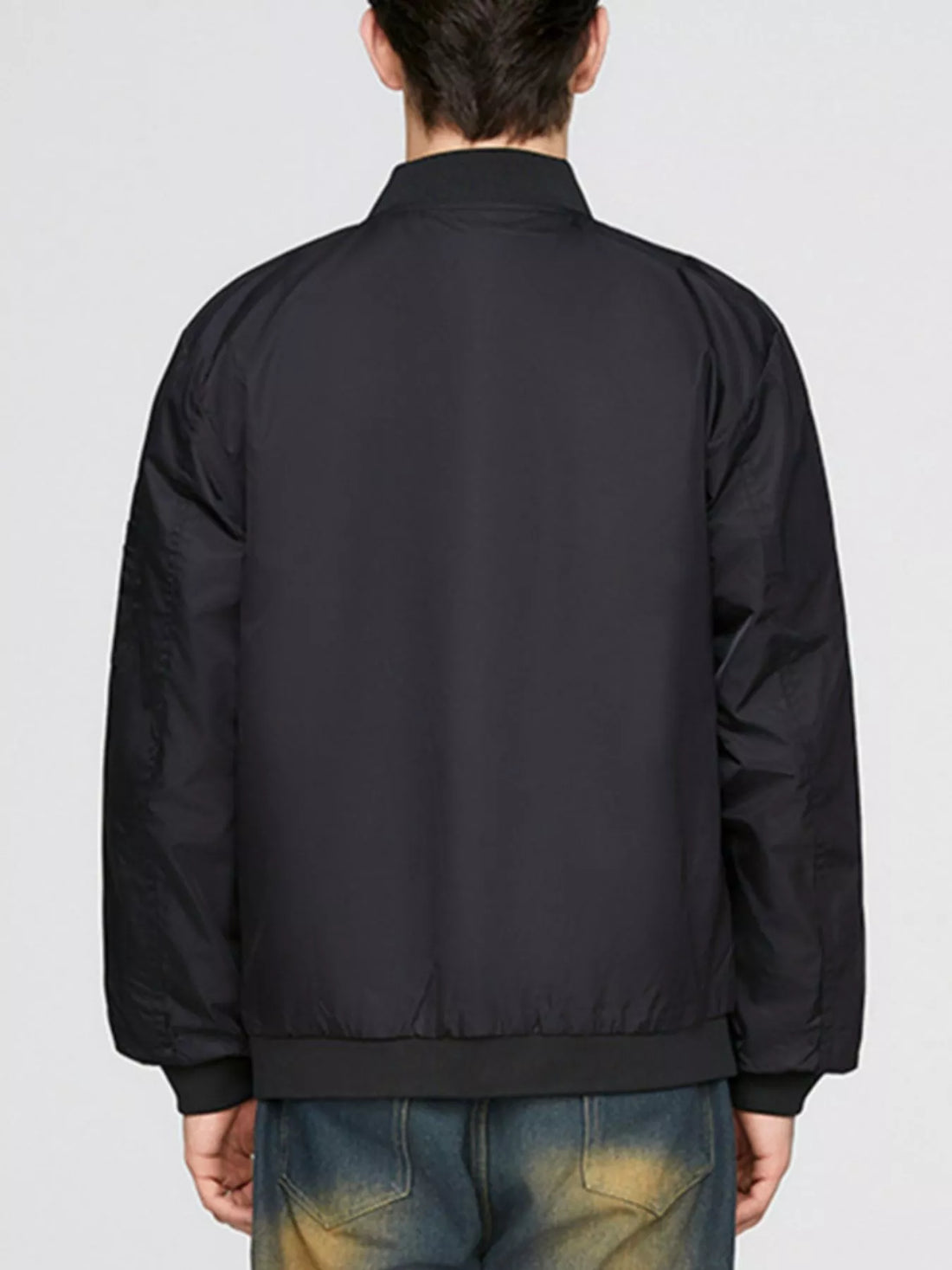 Men's Plus Size Zip Up Lightweight Bomber Jacket