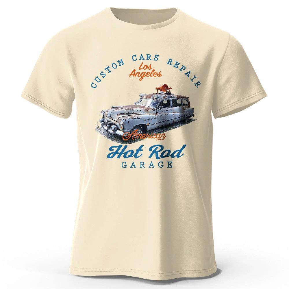 Car Club Patch Print Men's T-shirt