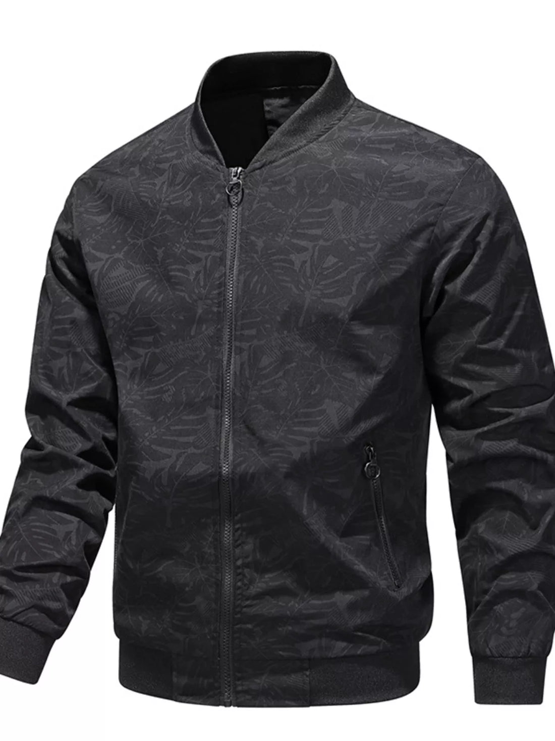 Men's Plus Size Zip Up Lightweight Bomber Jacket