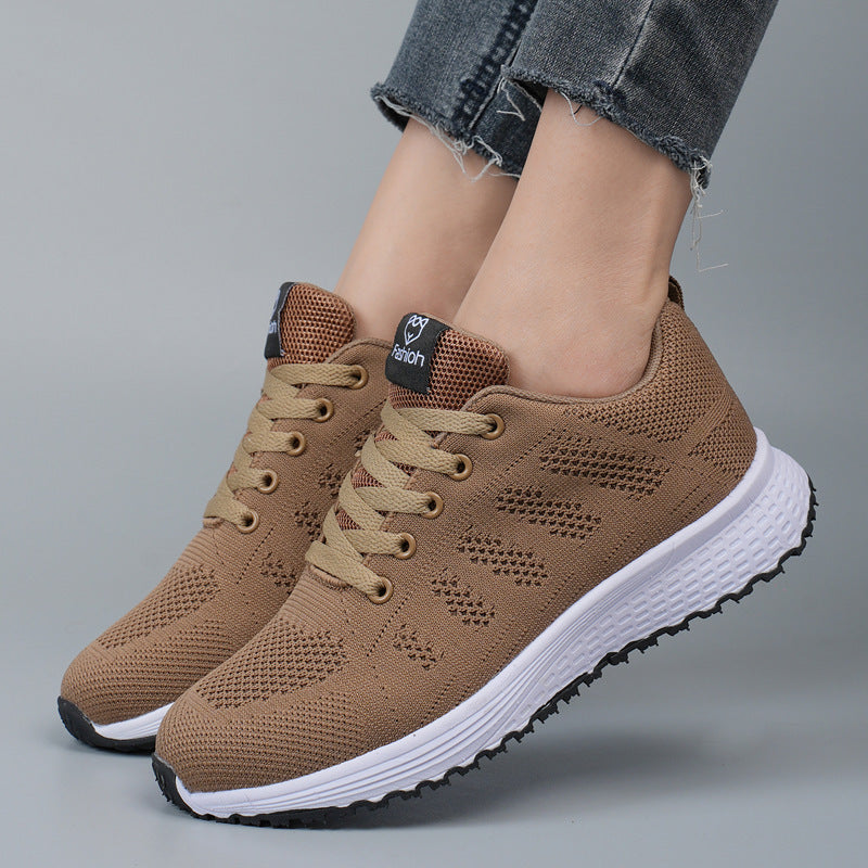 Women's Plus Size Spring And Autumn Sneakers Women's Fly-kit Mesh Women's Shoes