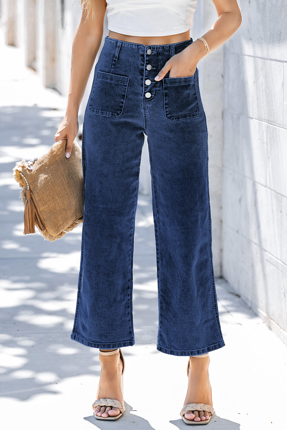 Women's Mckinley Wide Leg Cropped Jeans