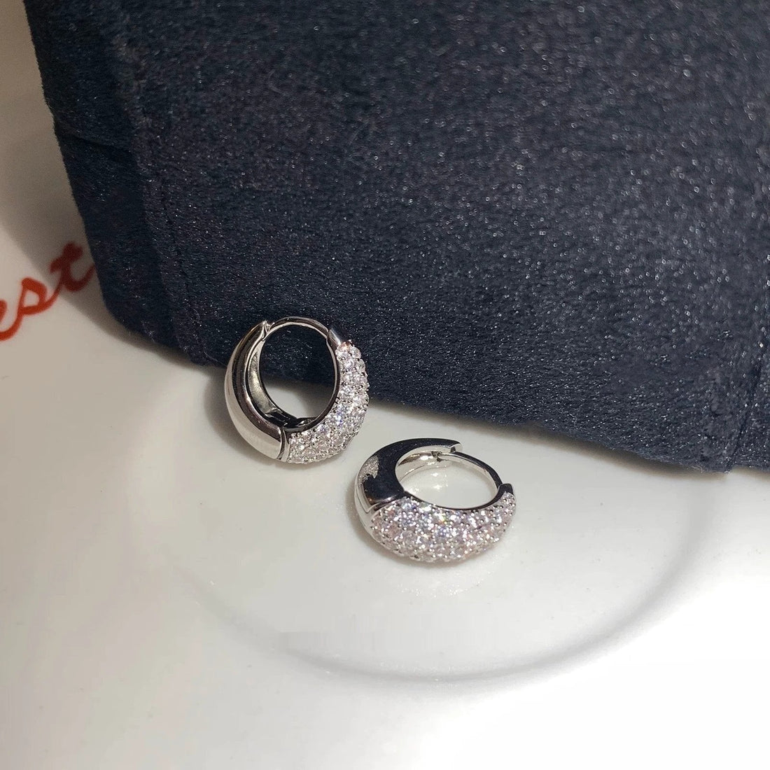 Women's Fashion Personalized Zircon Hoop Earrings