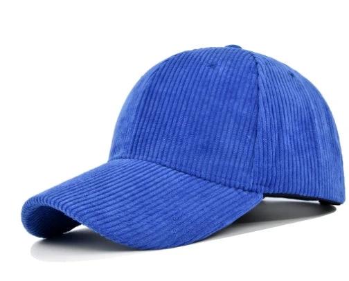 Versatile Curved Brim Corduroy Hat