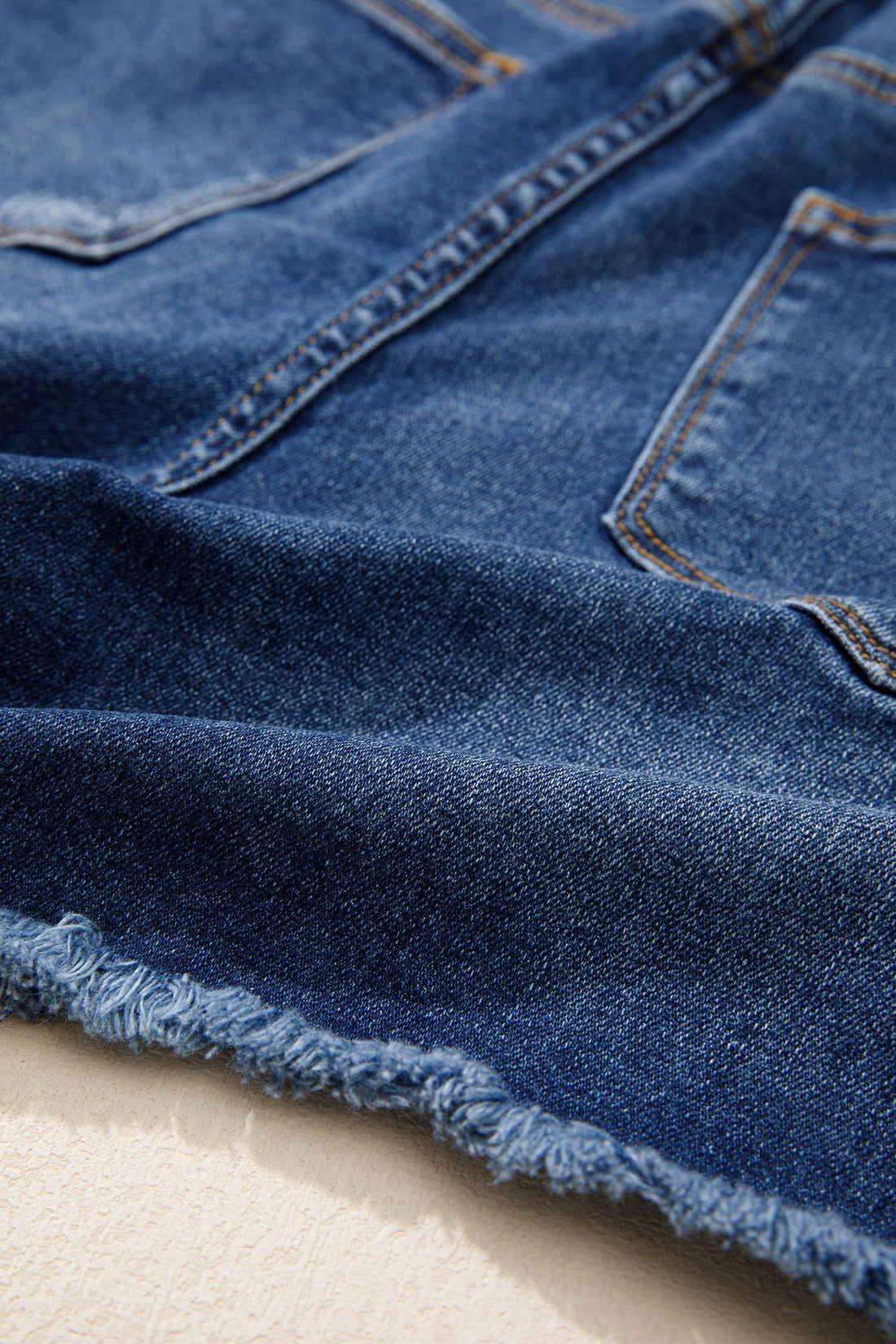 Holland Hem Distressed Whiskery Shorts