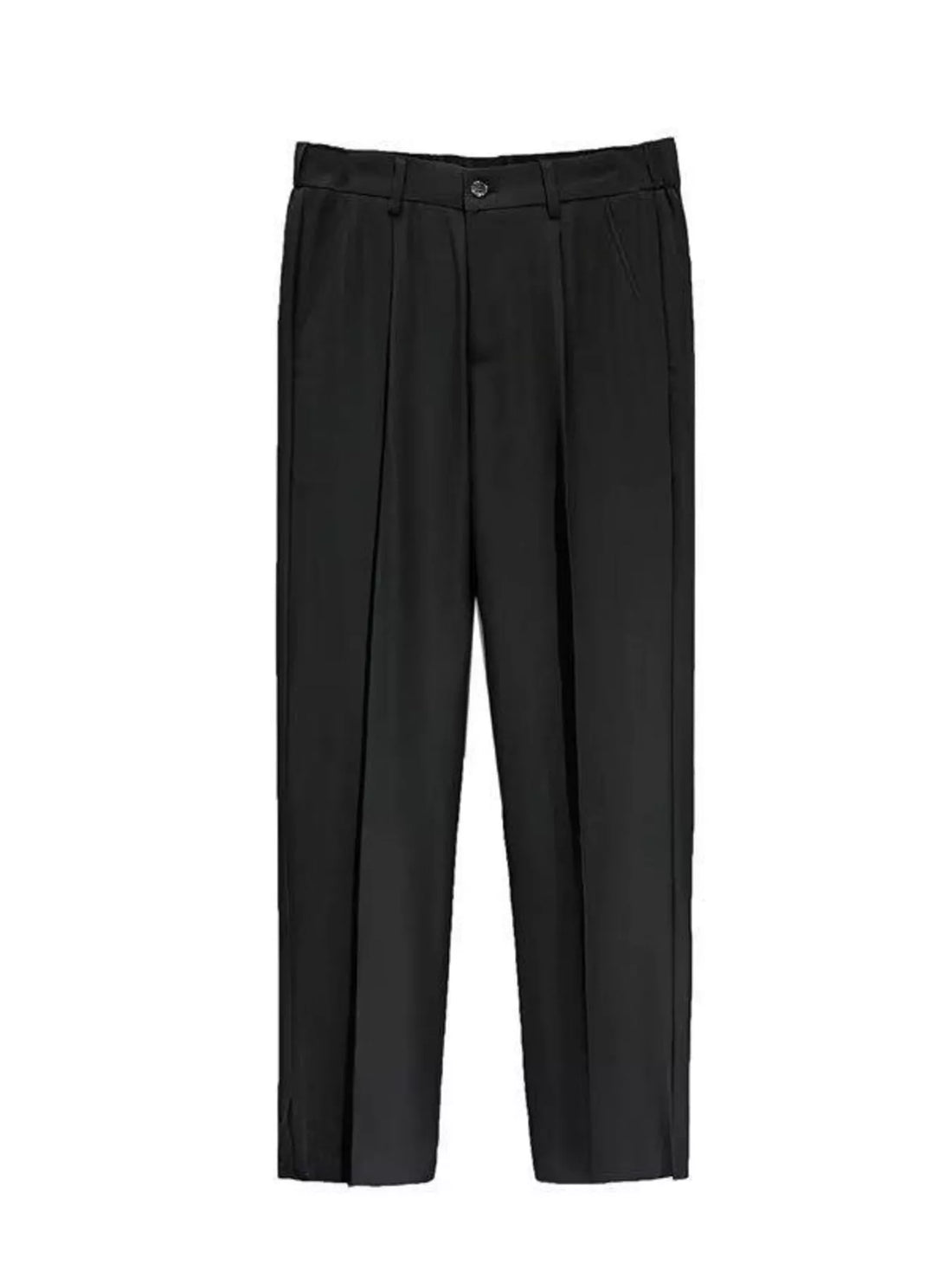 Men's Full Size Seam Detail Straight-Leg Pants Plus Size
