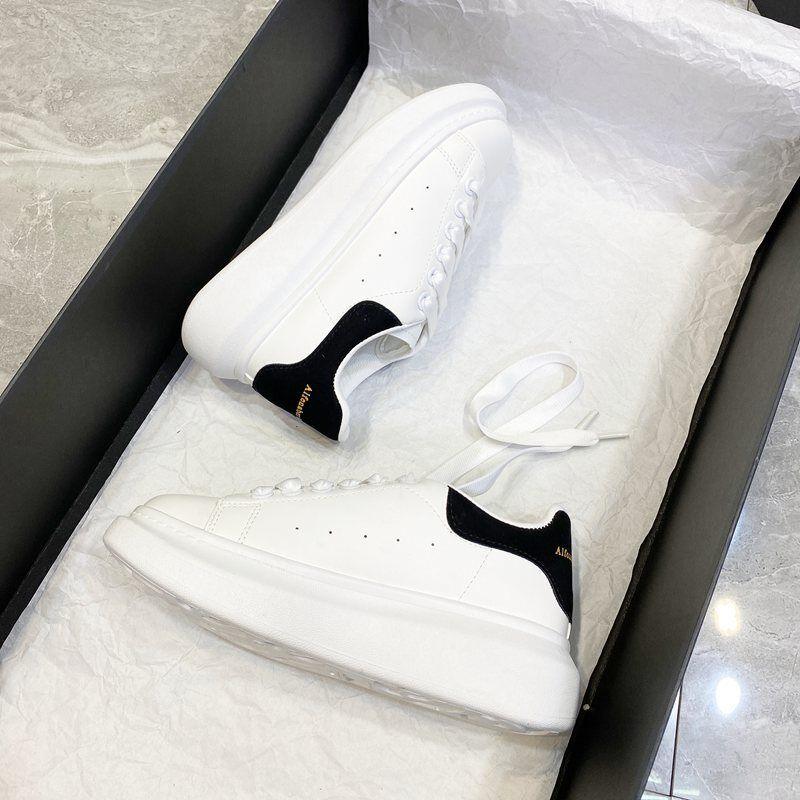 Men’s White Platform Leather Sneakers Comfortable Casual Sports Trainers