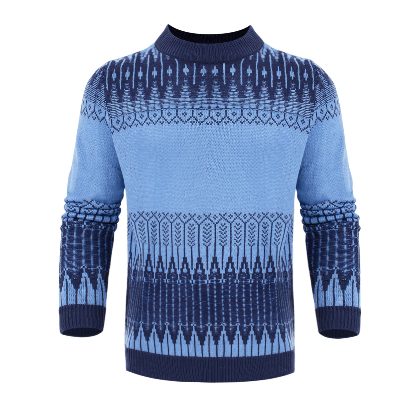 Men's Knitted Sweater Fashion Long-sleeved Pullover Tops Fall And Winter Clothing