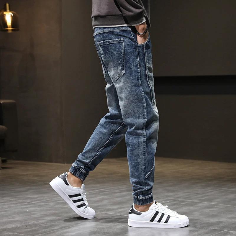 Men's Denim Stretch Plus Size Jeans Slim Casual