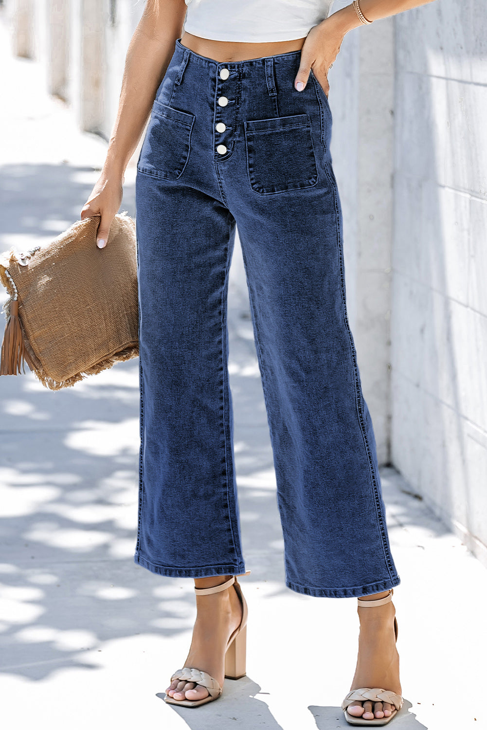 Women's Mckinley Wide Leg Cropped Jeans