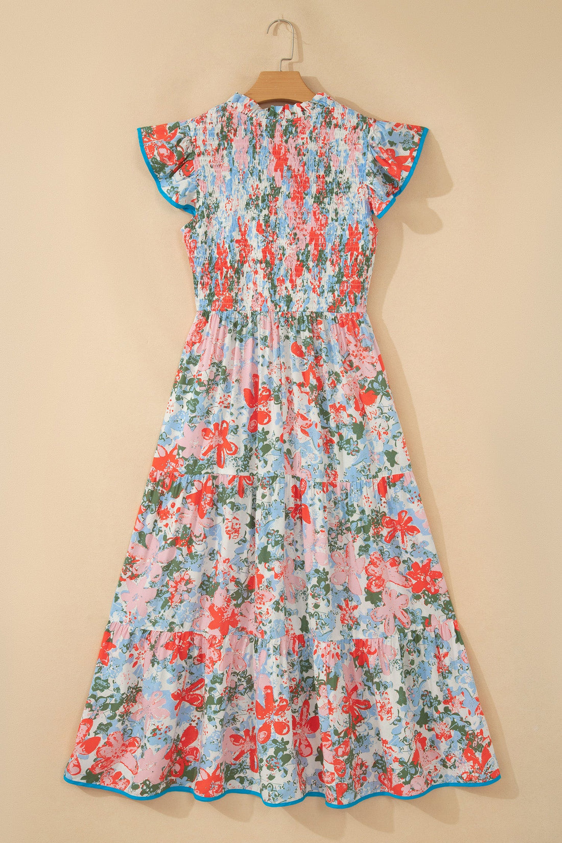 Women's Nina Flutter Sleeve Long Dress