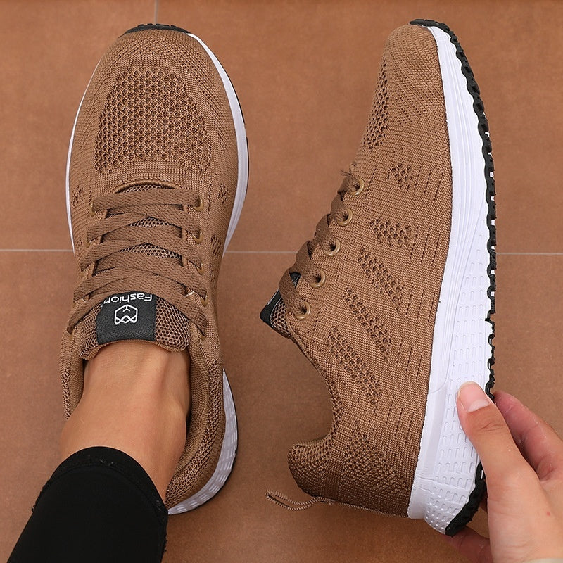 Women's Plus Size Spring And Autumn Sneakers Women's Fly-kit Mesh Women's Shoes