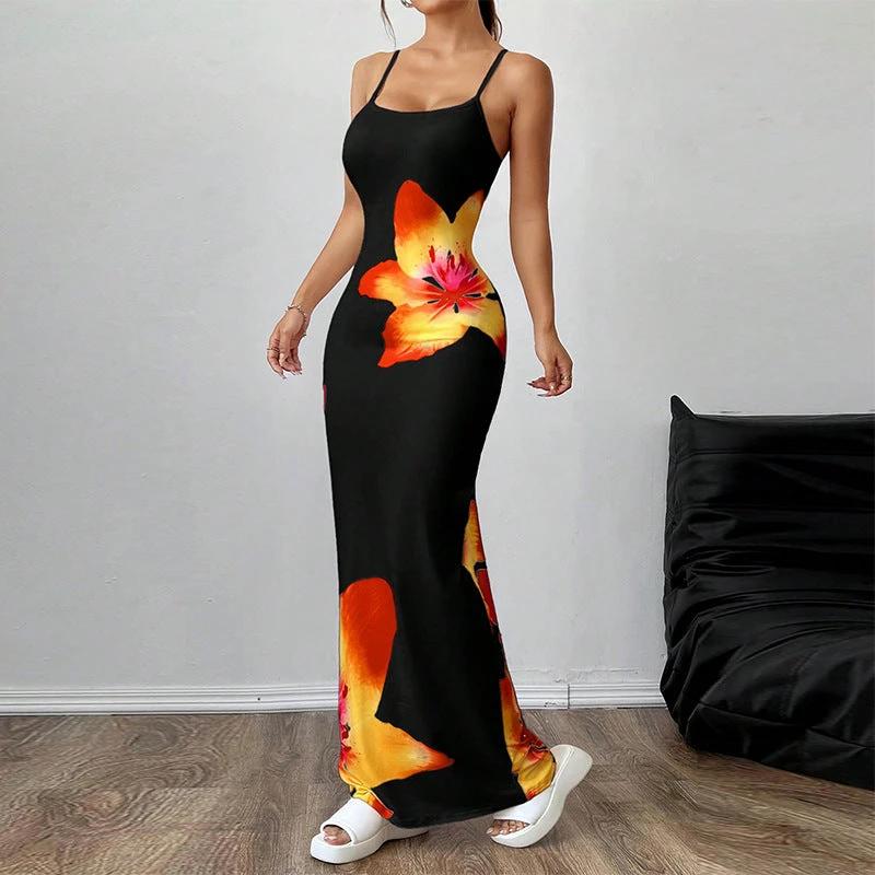 Sling  floral print Dress