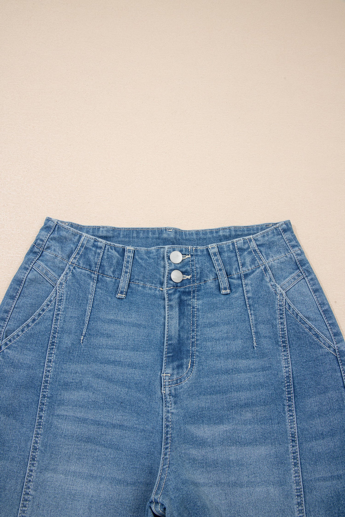 Hana Wash Cuffed Barrel Jeans