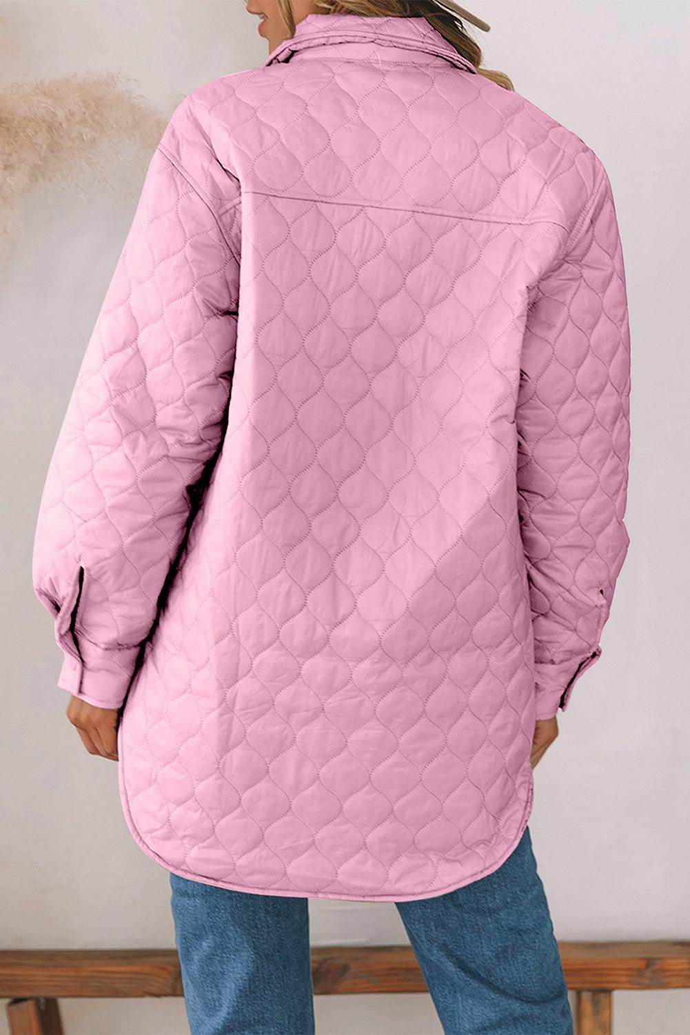 Snap Down Collared Winter Coat for Stylish Warmth
