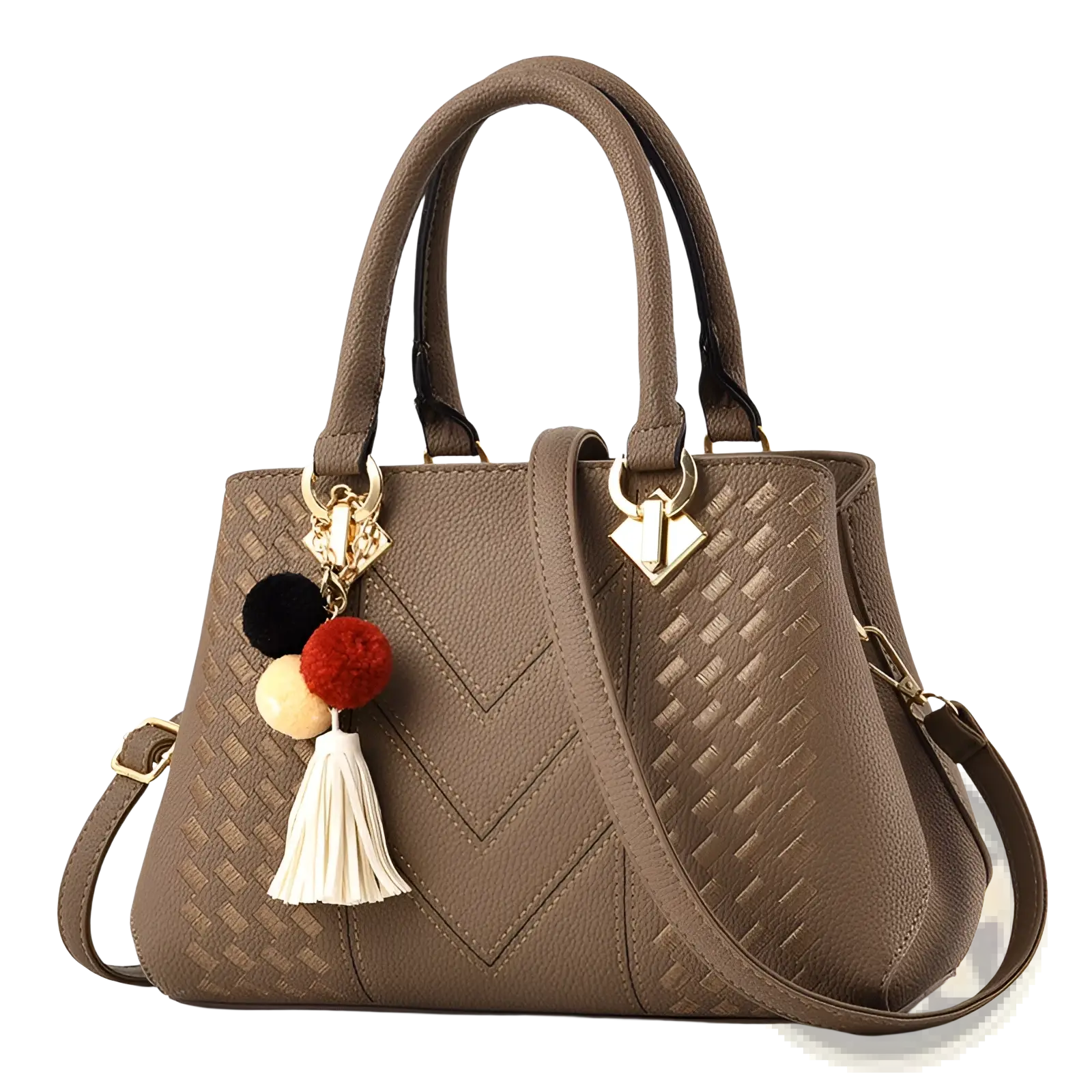 Luxury Women Handbags Woven Pu Leather Crossbody Bag