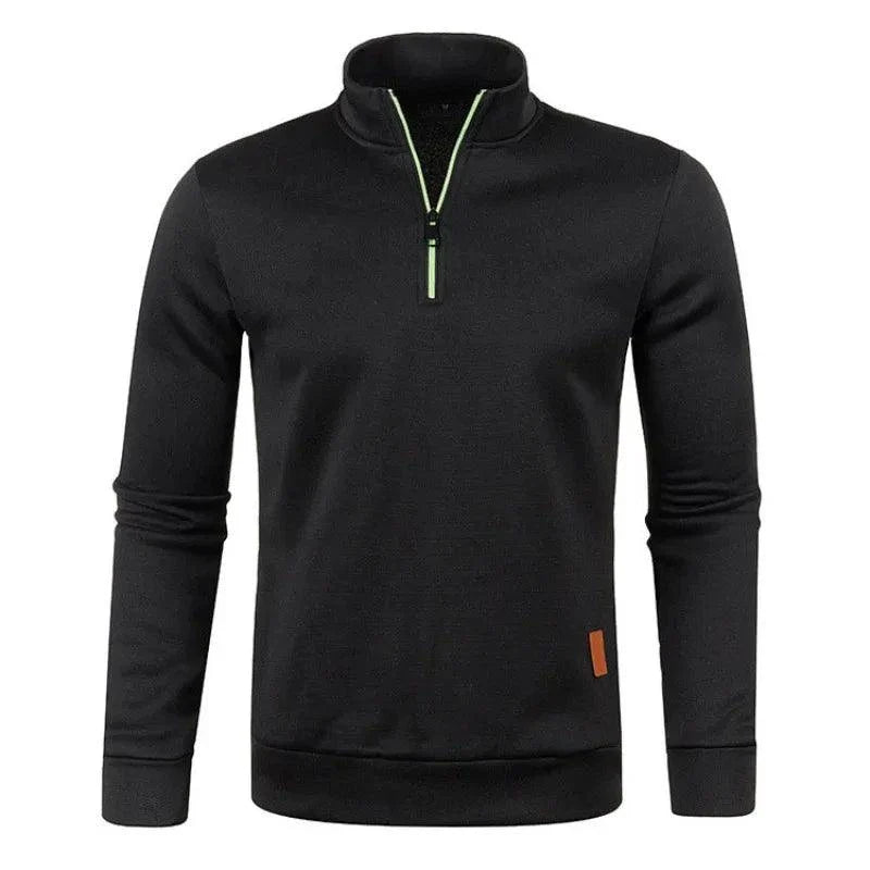 Men's Half Zipper Turtleneck Sweatshirt: Cozy and Stylish for Fall