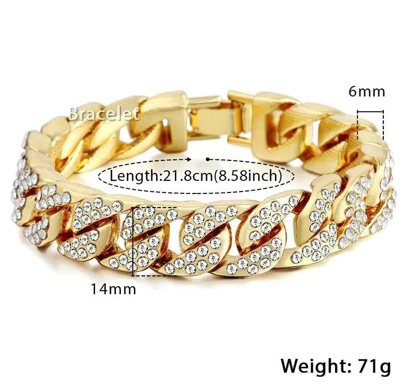 Men's Luxe Gold Chain Bracelet