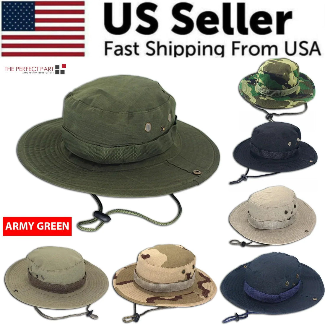 Safari Camo Sun Hat: Mesh Boonie for Outdoors